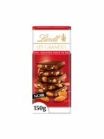 Lindt LES GRANDES Chocolat Noir Amande & Sel Marin 150g – Chocolat Noir aux Amandes – Image 3