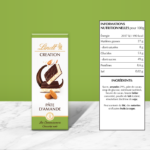Lindt CREATION Les Connaisseurs Noir Pate dAmande 110g – Chocolat Noir Fourré à la Pâte d’Amande – Image 2