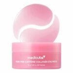 Medicube PDRN Pink Caffeine Collagen Eye Patch 85 g – Patchs Contour des Yeux Anti Fatigue