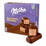 Milka Alpejskie Mleczko Czekoladowe 350g – Bouchees Mousse au Chocolat Enrobees de Chocolat au Lait – Image 2