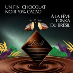 Lindt EXCELLENCE Noir 70% Cacao & Feve Tonka du Bresil 100 g – Chocolat Noir Intense aux Notes Aromatiques – Image 2
