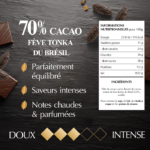 Lindt EXCELLENCE Noir 70% Cacao & Feve Tonka du Bresil 100 g – Chocolat Noir Intense aux Notes Aromatiques – Image 3