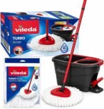 Vileda Turbo Smart – Kit Balai Serpillere Rotatif avec Seau Essoreur à Pédale | Prix Maroc – Image 2