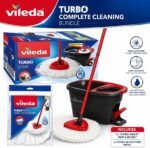 Vileda Turbo Smart – Kit Balai Serpillere Rotatif avec Seau Essoreur à Pédale | Prix Maroc – Image 4