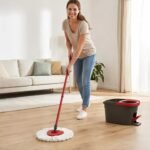Vileda Turbo Smart – Kit Balai Serpillere Rotatif avec Seau Essoreur à Pédale | Prix Maroc – Image 5