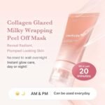 MEDICUBE Collagen Milk Toning Wrapping Mask 75 ml – Masque Visage au Collagene, Niacinamide & Glutathion – Image 2