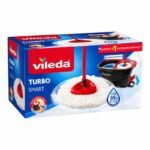 Vileda Turbo Smart – Kit Balai Serpillere Rotatif avec Seau Essoreur à Pédale | Prix Maroc