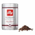 illy Intenso Cafe en Grains 250 g – 100 % Arabica  Torrefaction Intense en Boite Metal
