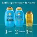 OGX Renewing + Argan Oil of Morocco Pack Soin Capillaire – Shampooing 385 ml + Apres Shampooing 385 ml + Huile Capillaire 100 ml – Image 4