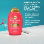 OGX Bond Protein Repair Pack Soin Capillaire – Shampooing 385 ml + Apres Shampooing 385 ml + Serum Reparateur 50 ml – Image 5