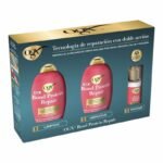 OGX Bond Protein Repair Pack Soin Capillaire – Shampooing 385 ml + Apres Shampooing 385 ml + Serum Reparateur 50 ml