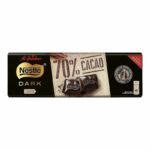 Nestle Dark Chocolat Noir 70% Cacao 250 g – Tablette de Chocolat Noir Intense