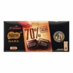 Nestle Dark Chocolat Noir 70% Cacao 120 g – Chocolat Intense Sans Gluten